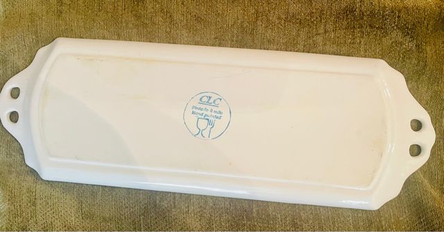 Bandeja de porcelana pintada a mano