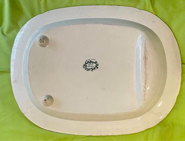 Antigua bandeja de porcelana inglesa