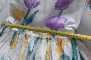 traje disfraz medieval flores lilas