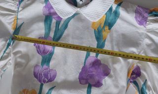 traje disfraz medieval flores lilas