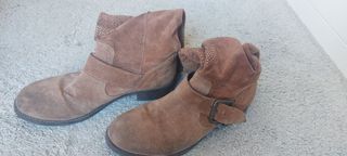 Botines piel serraje