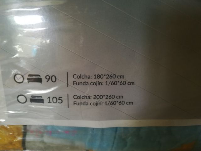 colcha de verano monstruos de 90