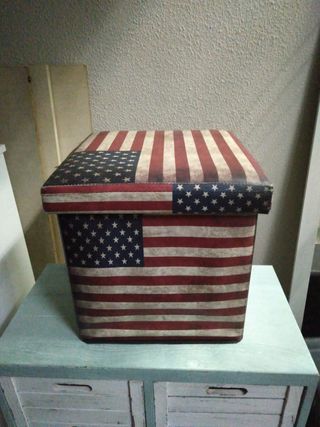 Puff con la bandera de USA.