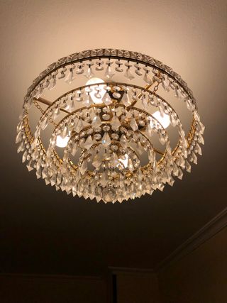 Lámpara hall de cristal