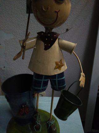 Muñecos decoración jardín.