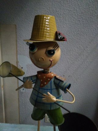 Muñecos decoración jardín.