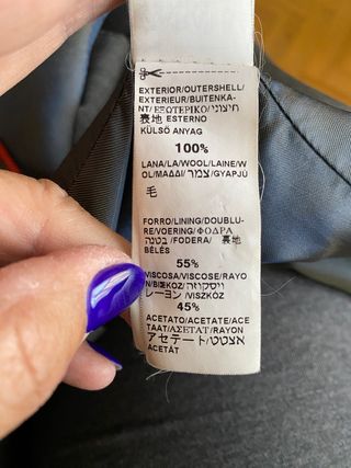 Chaqueta lana rayas