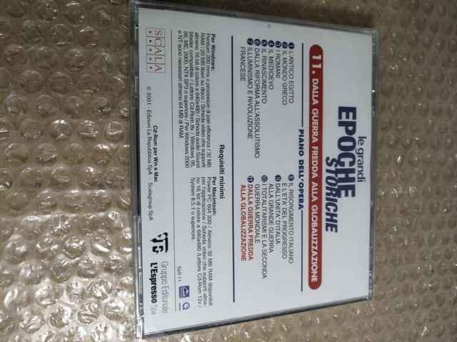 N °11 Cd- Rom Le Grandi Epoche Storiche
