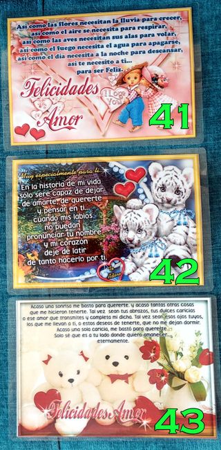 Postal Tarjeta Felicitación Amor + REGALO y SOBRE