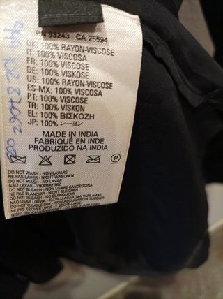 Camisa Diesel negra, mujer.