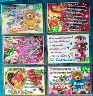 Postal Tarjeta Feliz Cumpleaños + REGALO y SOBRE