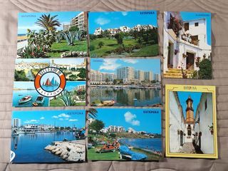 MÁLAGA. Lote 36 postales antiguas, nuevas.