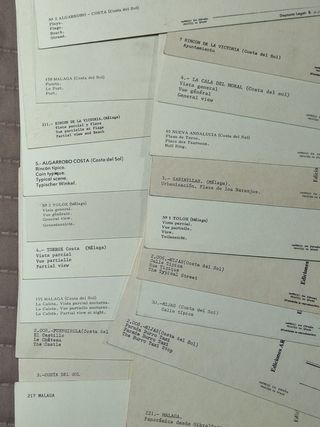 MÁLAGA. Lote 36 postales antiguas, nuevas.