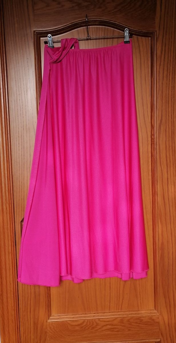 Falda fucsia mujer