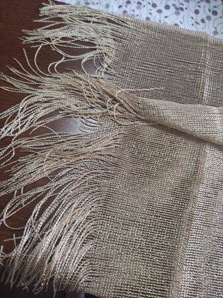 Foulard dorado mujer fiesta