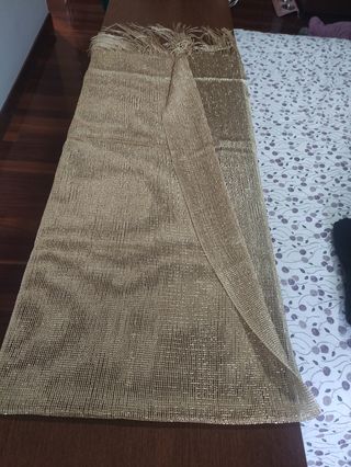 Foulard dorado mujer fiesta