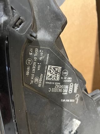 Audi a3 faro izquierdo leed