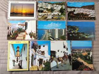 MÁLAGA. Lote 24 postales antiguas, nuevas.