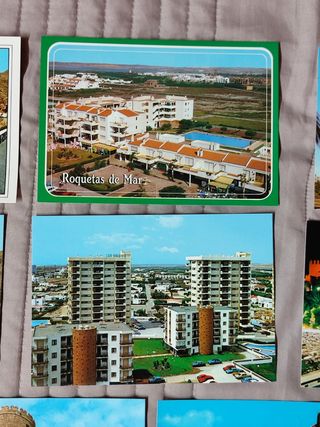 ALMERÍA. Lote 10 postales antiguas, nuevas.