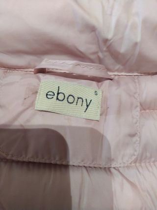 Plumífero rosa talla S