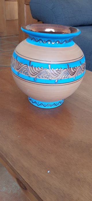 2 jarrones de cerámica