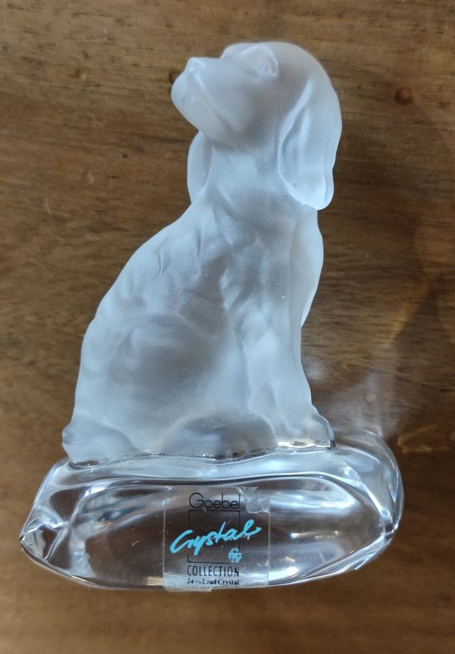 Statuetta cristallo Goebel King Charles Spaniel