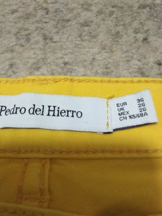 Pantalon Femme Pedro Del Hierro Taille 42, Blanc En Coton Fin Brodé, Avec Doublure, Neuf Avec étiquettes