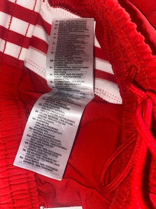 Pantalón chándal rojo Adidas