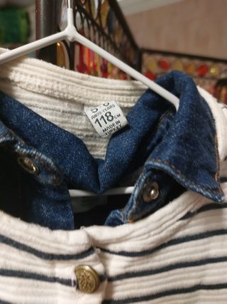 peto vaquero zara  y chaqueta