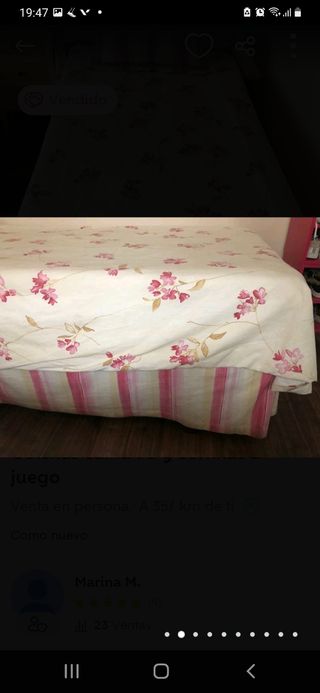 Colcha, cubrecanapé y cojín