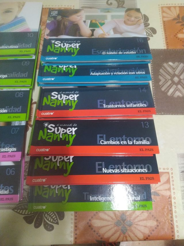 colección 16 libros y DVD super nanny