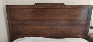 Cabecero cama de madera y piecero