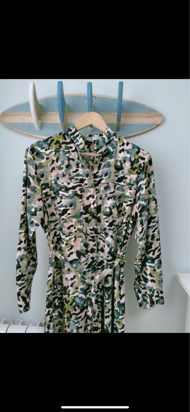 Vestido camisero Mango talla S