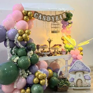 Decoraciones con Globos para Eventos Candy Bar
