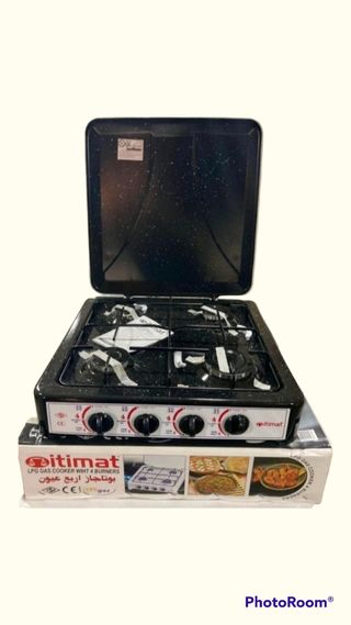 Encimera portátil Hornillo cocina de 4 fuegos