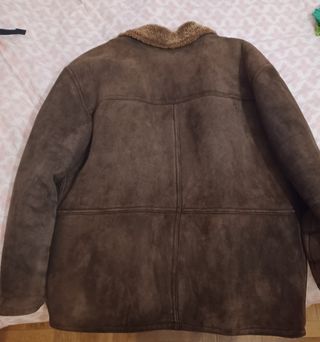 Abrigo vintage de cuero hombre