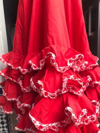 Traje de flamenca rojo 