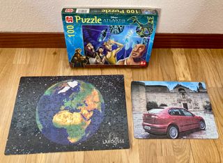 2,5€/puzzle. 2 Puzzles 100 y 200 piezas