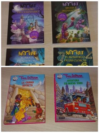 Libros Bat Pat y Tea Stilton