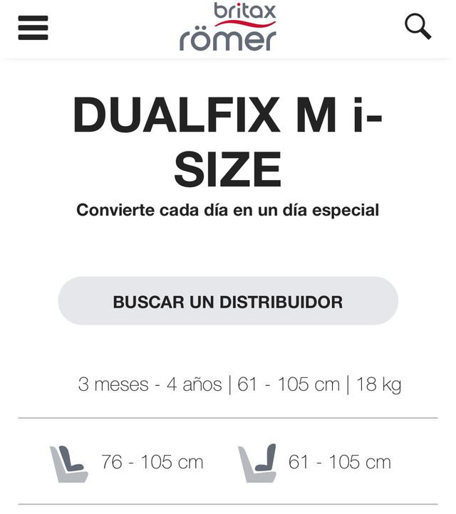 SILLA COCHE ROMER BRITAX DUALFIX M-iSIZE