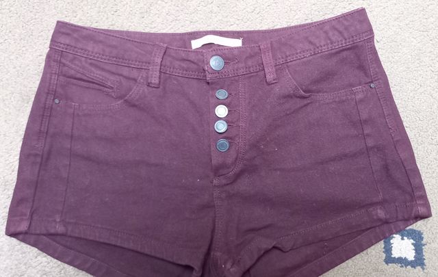 Pantalon corto granate talla 36