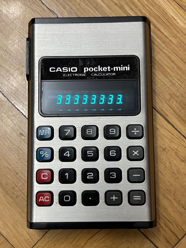 ANTIGUA CALCULADORA CASIO  POCKET- MINI  P 810