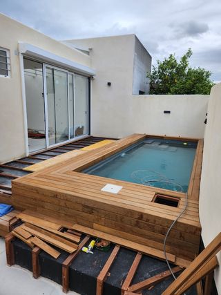 construcción de piscinas