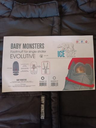 VENDO SACO EVOLUTIVO ICE SIZE BABY MONSTERS