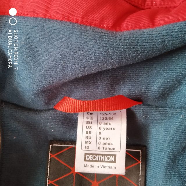 Chaquetón nieve niño-a 8 años