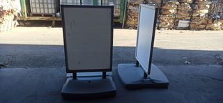 expositor de pie A1 doble cara