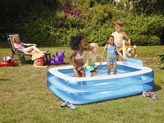 NUEVO PISCINA HINCHABLE 530 LITROS AZUL REPOSACABE