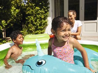 NUEVO PISCINA HINCHABLE 530 LITROS AZUL REPOSACABE