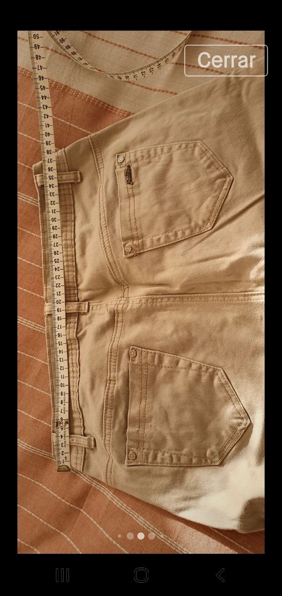 pantalon mujer algodón y elástico.