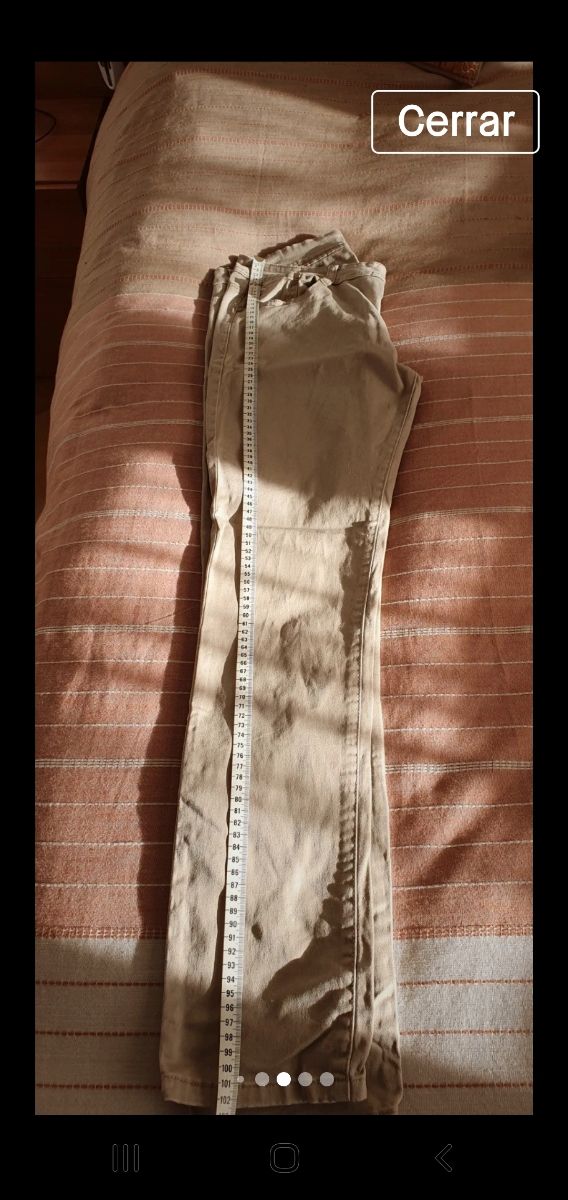 pantalon mujer algodón y elástico.